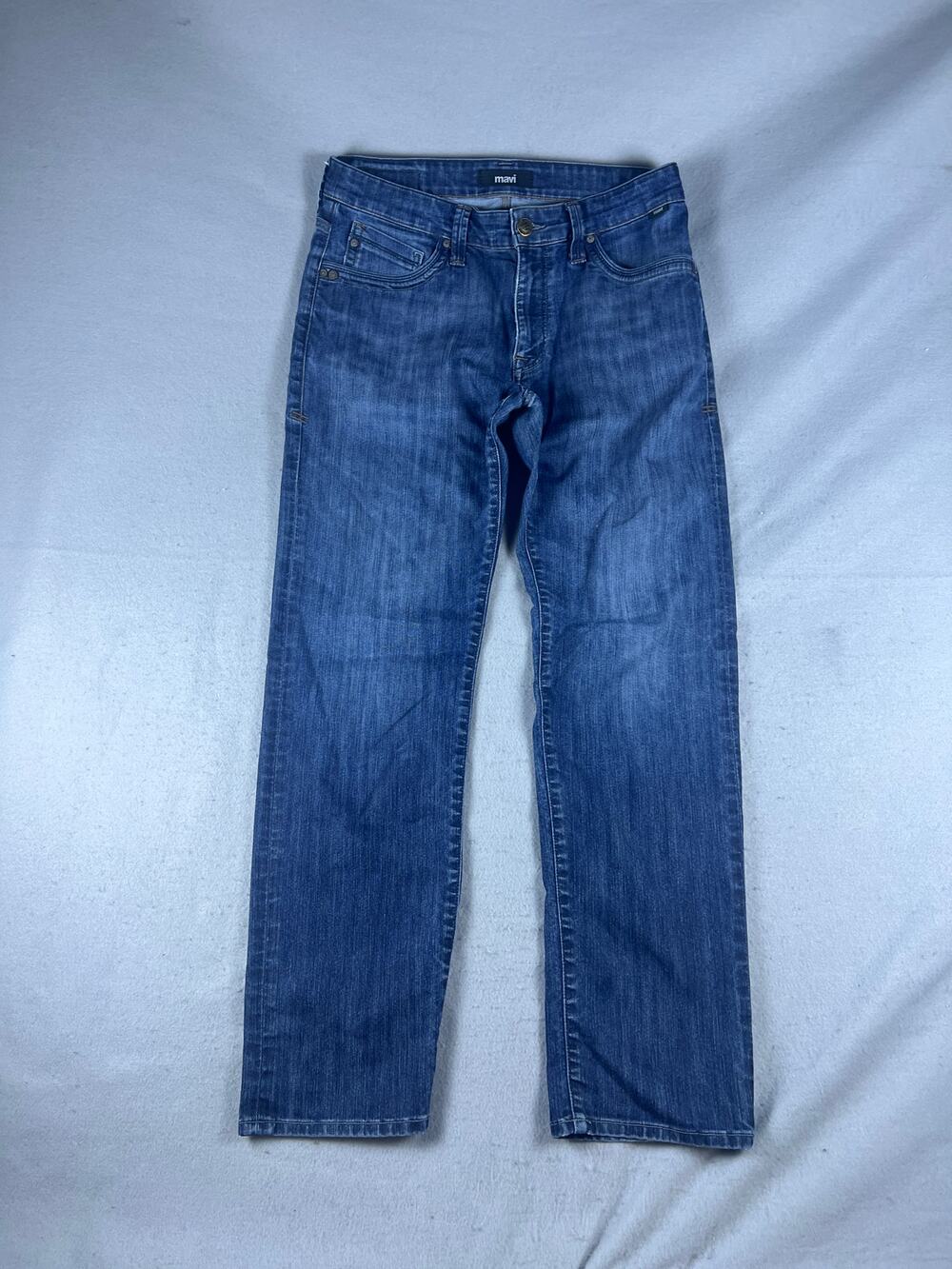 Mavi Zach Jeans Mens 33x32 Blue Straight Leg Medium Wash Denim Classic